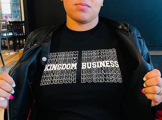 Kingdom Business Tee (Black/White)