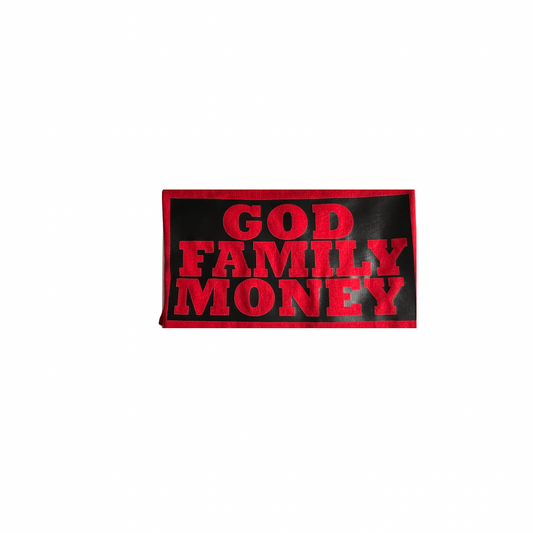God Family Money Tee (Red/Black Block)