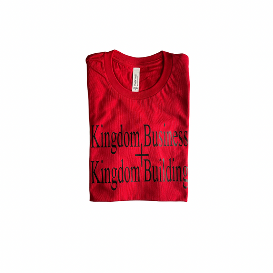 Kingdom Business + Kingdom Building Tee (Red)
