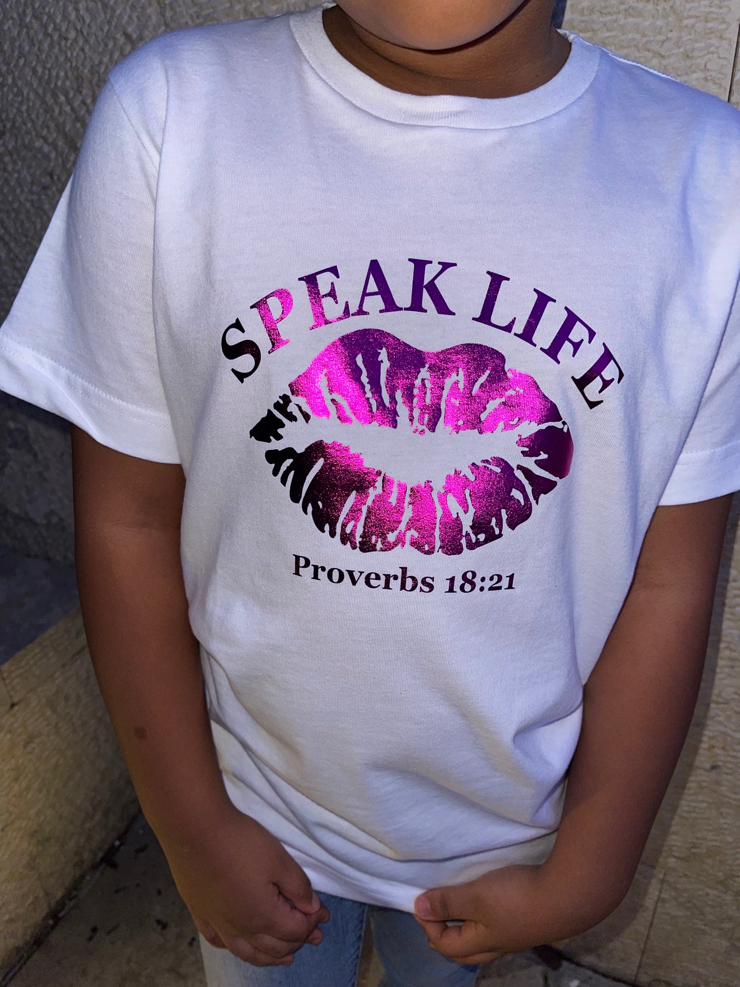 Speak Life Youth Tee (White)