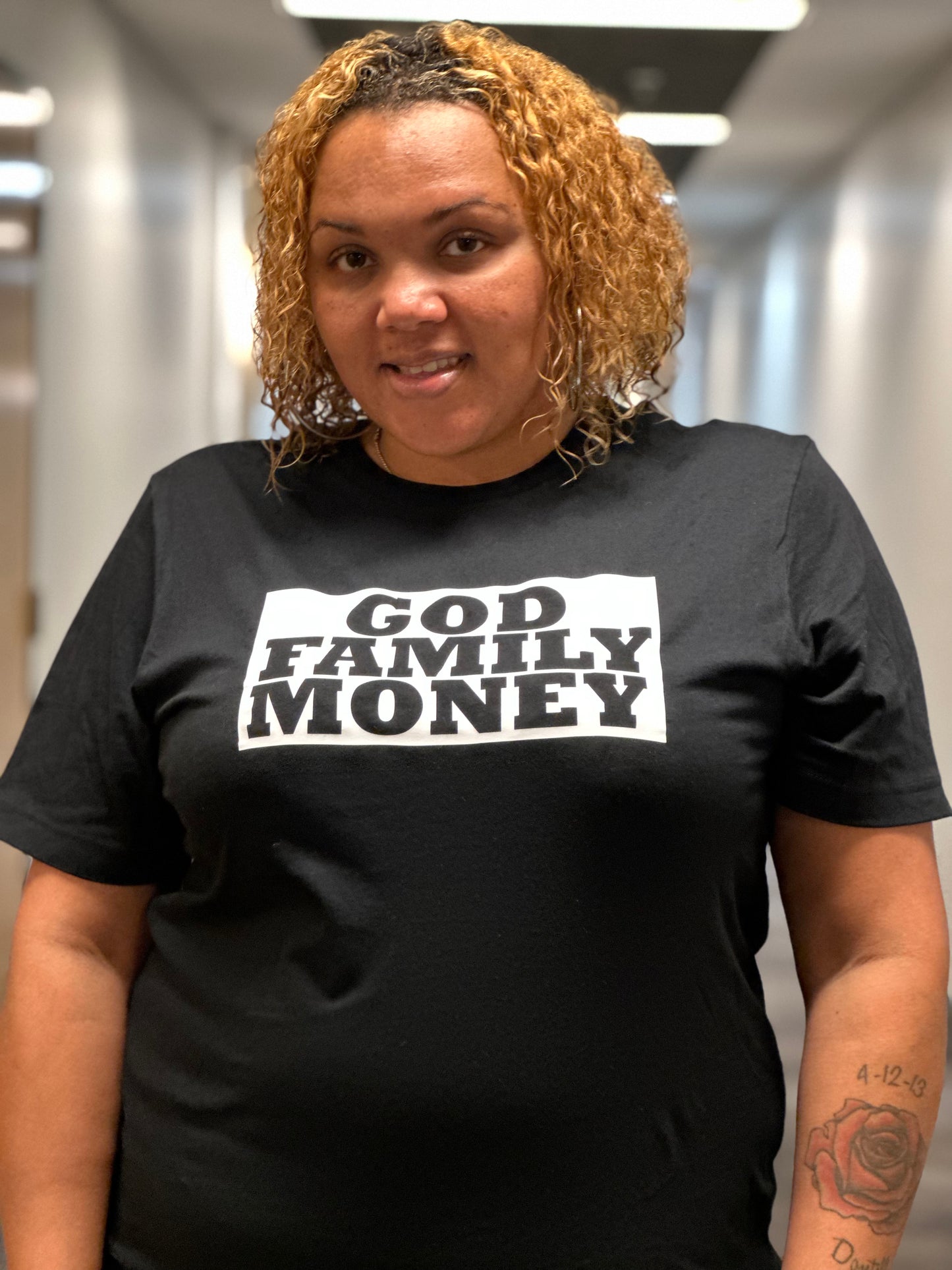 God Family Money Tee (White)