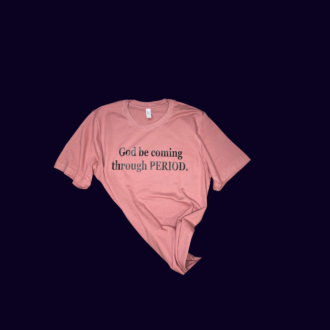 Come Through Tee (Mauve/Black)