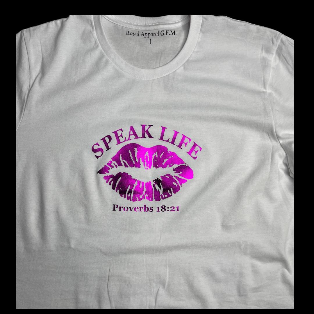 Speak Life Tee White